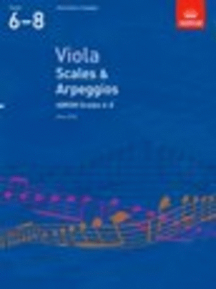 Book cover for Viola Scales & Arpeggios, ABRSM Grades 6-8