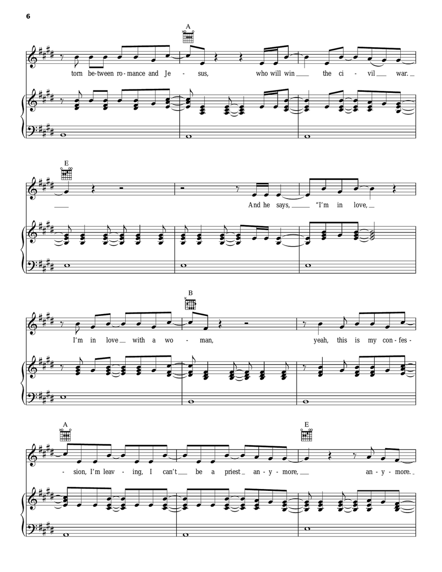Big Parade Piano, Vocal, Guitar scores gallery preview page 6