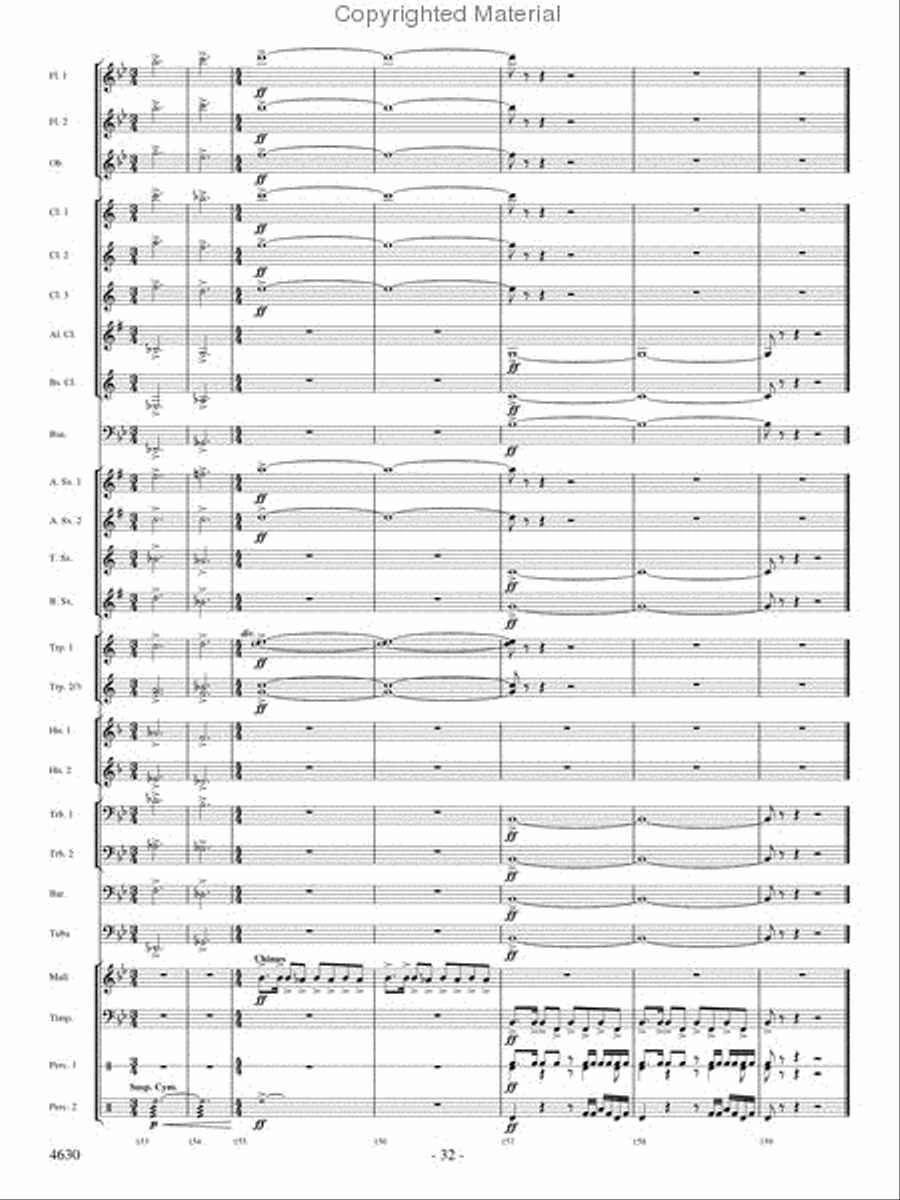 Joyous Alleluias Joyous Alleluias Concert Band scores gallery preview page 31