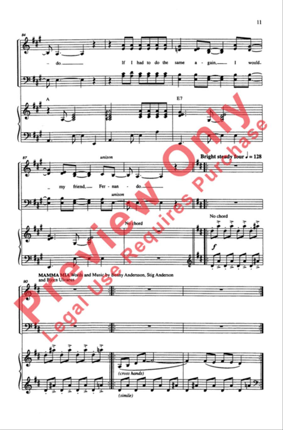 ABBA Forever! 4-Part scores gallery preview page 11