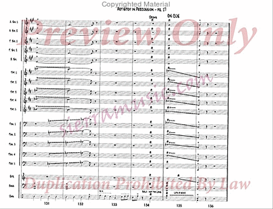 Artistry In Percussion Jazz Ensemble scores gallery preview page 18