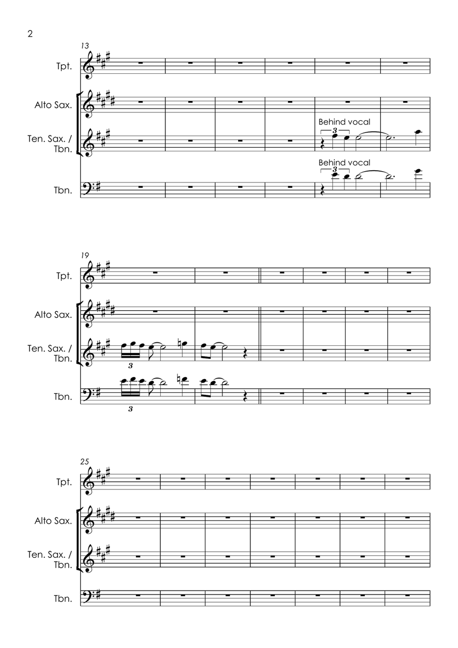 Try A Little Tenderness Tenor Saxophone scores gallery preview page 4