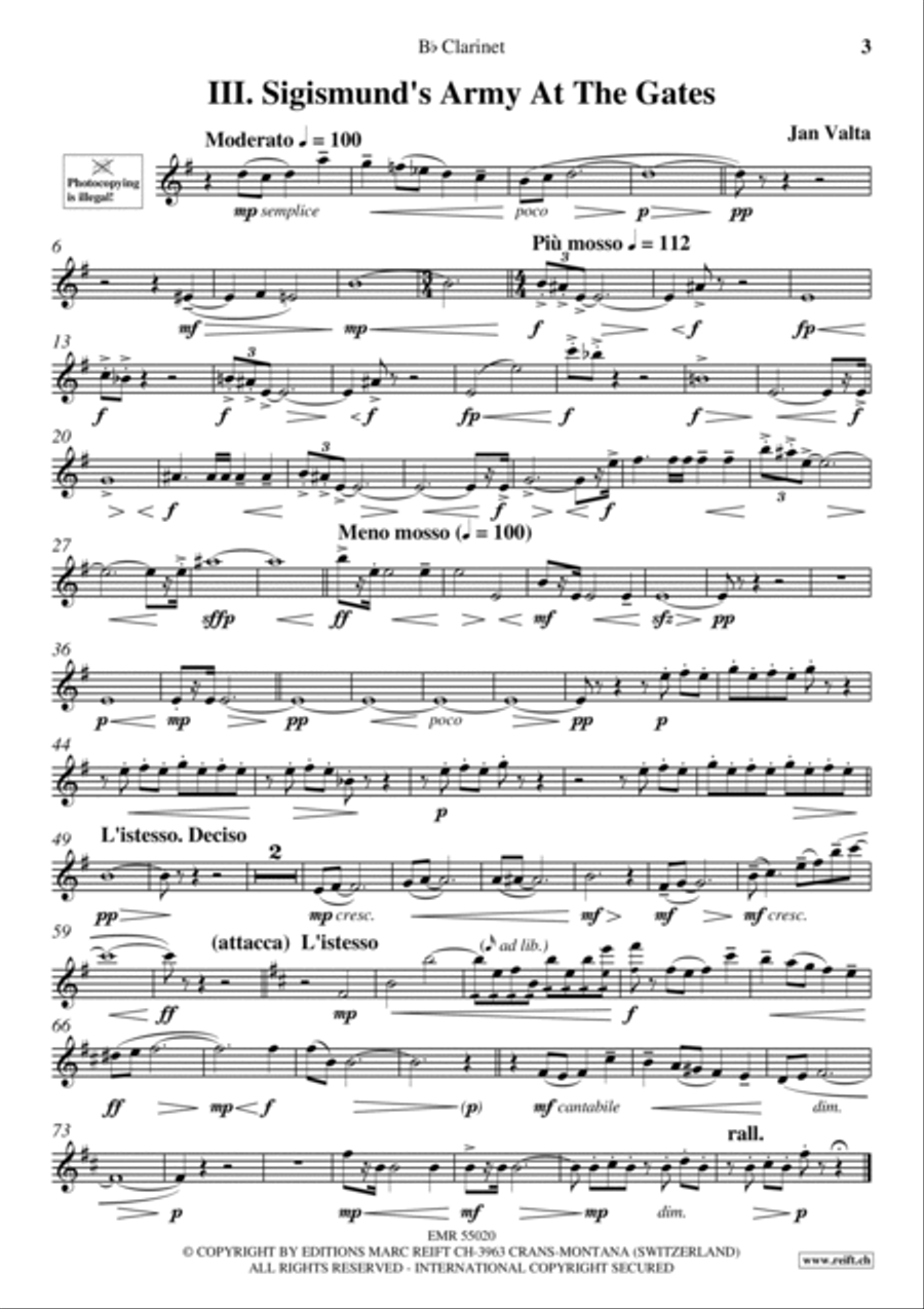 Themes From Kingdom Come: Deliverance Clarinet Solo scores gallery preview page 4