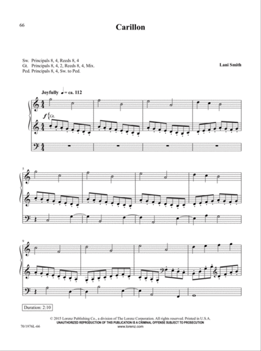 The Organist's Library, Vol. 60 Organ Solo scores gallery preview page 23