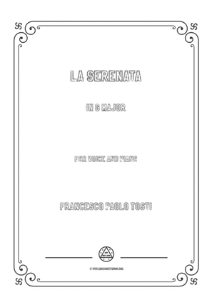 Book cover for Tosti-La Serenata in G Major,for Voice and Piano
