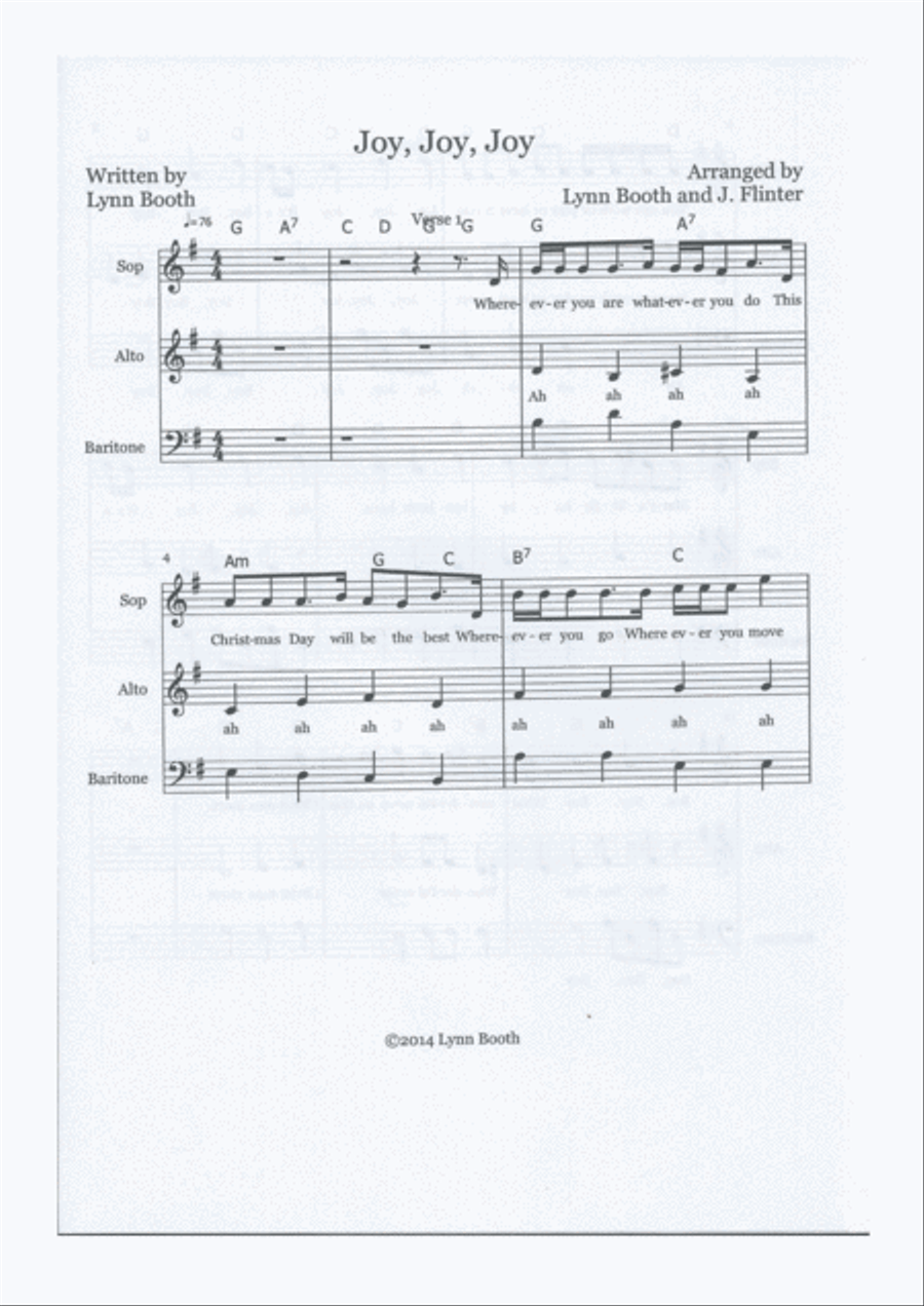 Joy Joy JOy Small Ensemble scores gallery preview page 2