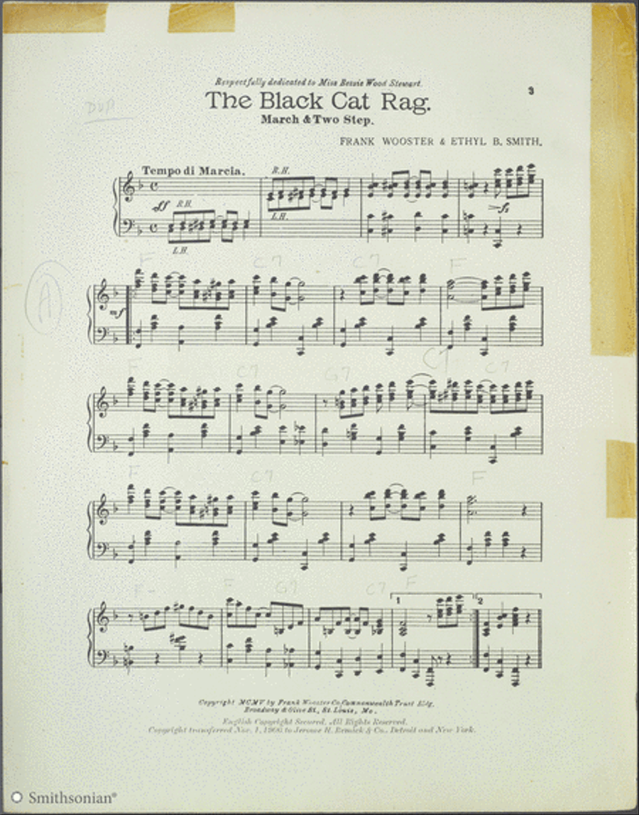 Black Cat Rag Piano Solo scores gallery preview page 3