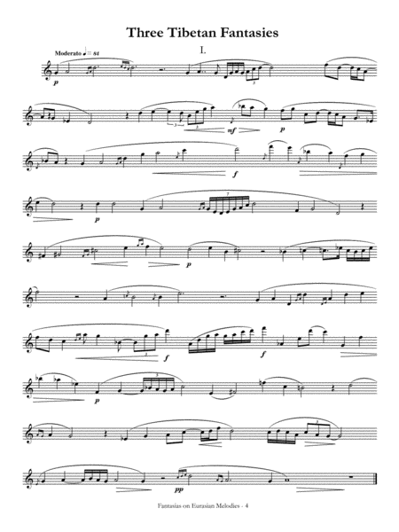 Fantasias on Eurasian Melodes for Solo Piccolo