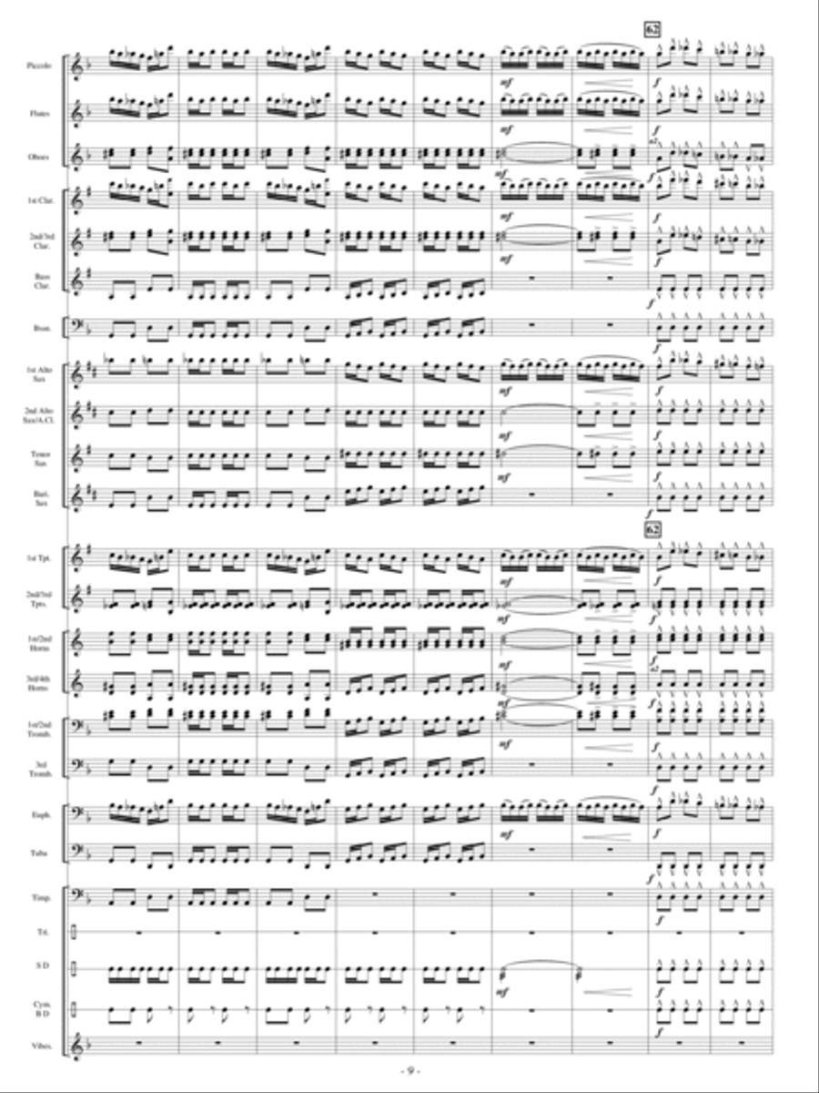 Festive Dance from Faust by Charles Francois Gounod Concert Band - Sheet Music page 8