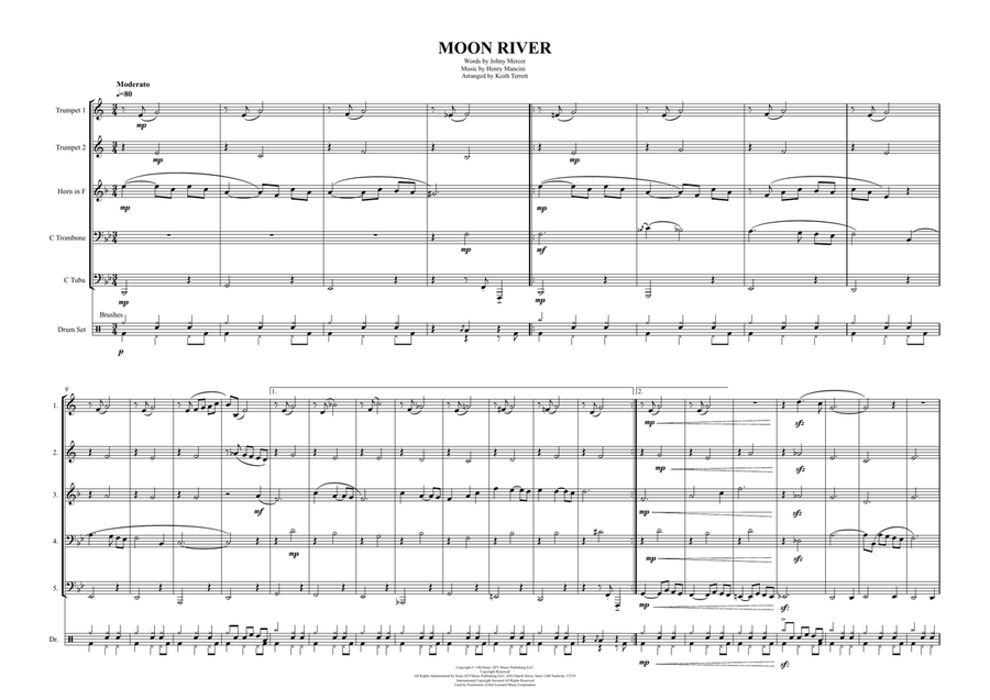Moon River Brass Ensemble scores gallery preview page 2