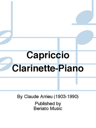 Capriccio Clarinette-Piano