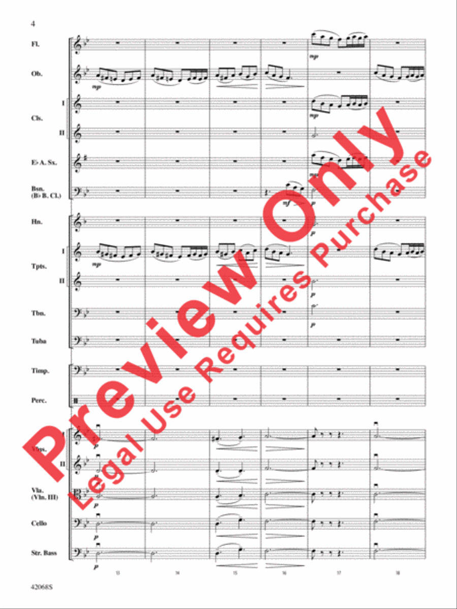 Peer Gynt Suite Selections Full Orchestra scores gallery preview page 5