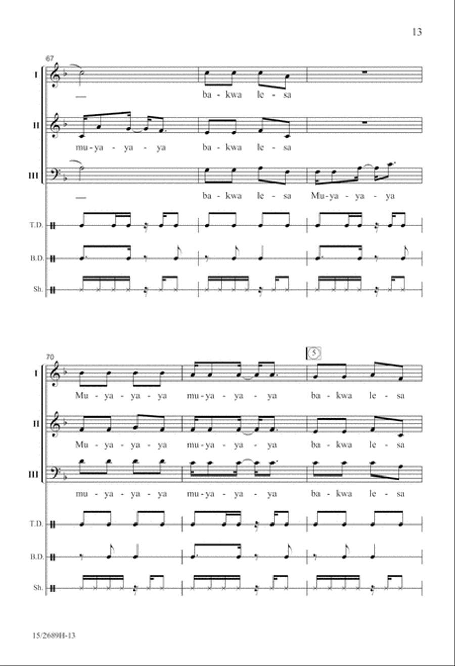 Bonse Aba 3-Part scores gallery preview page 14
