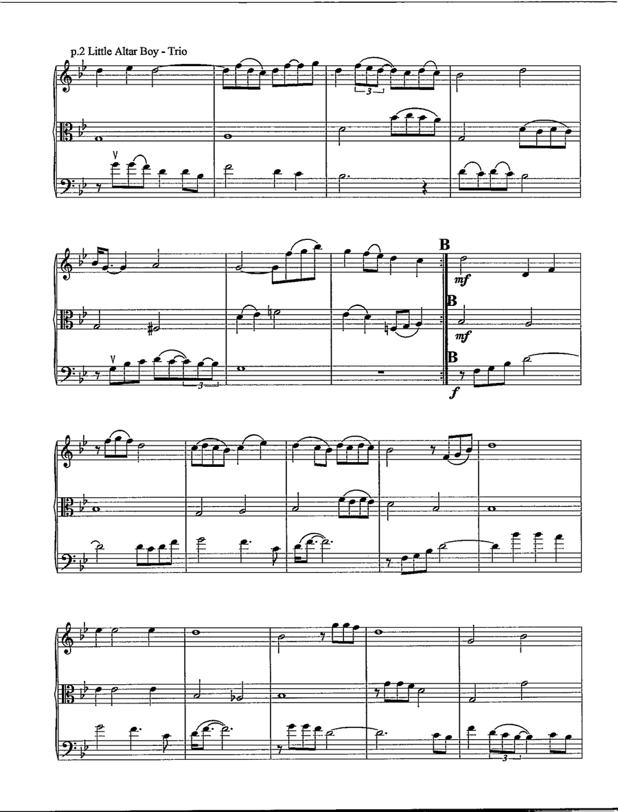 Little Altar Boy Little Altar Boy String Trio scores gallery preview page 3