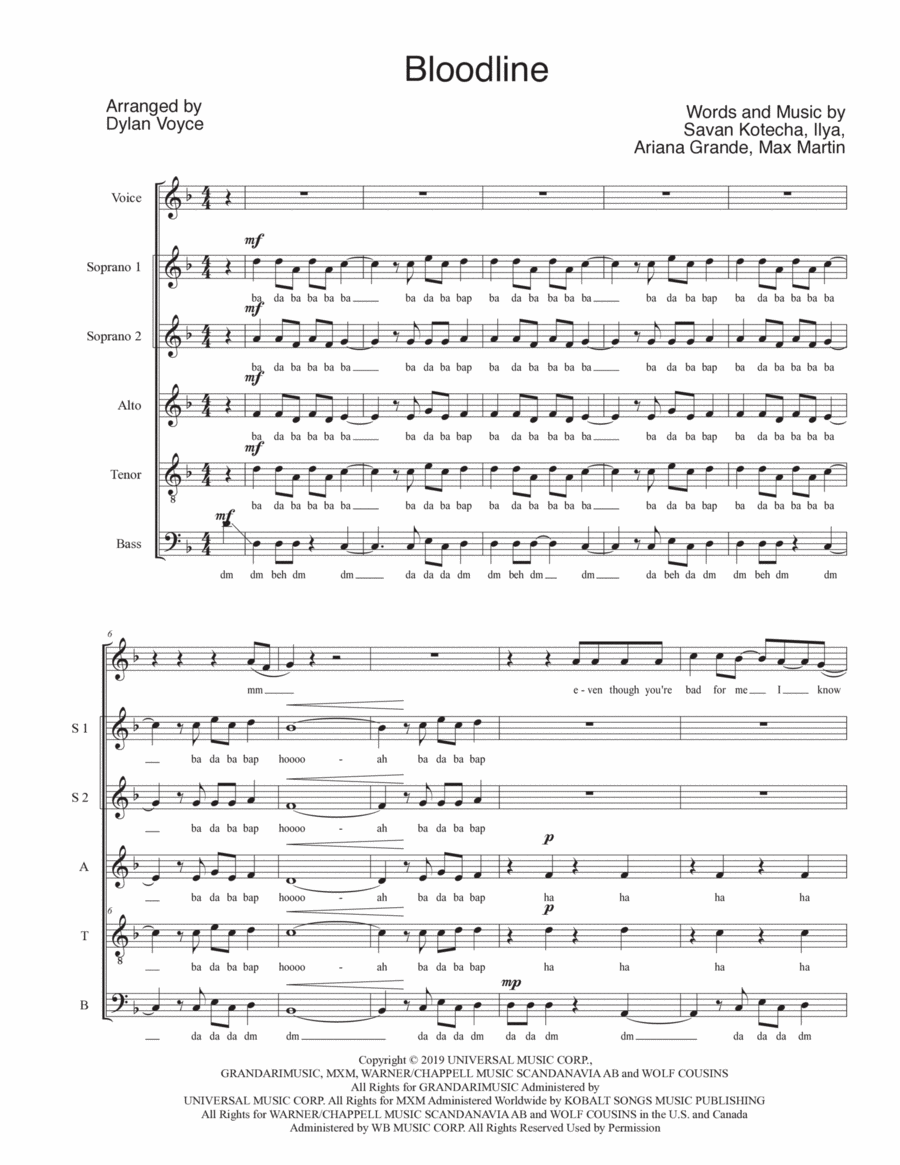 Bloodline Divisi scores gallery preview page 1