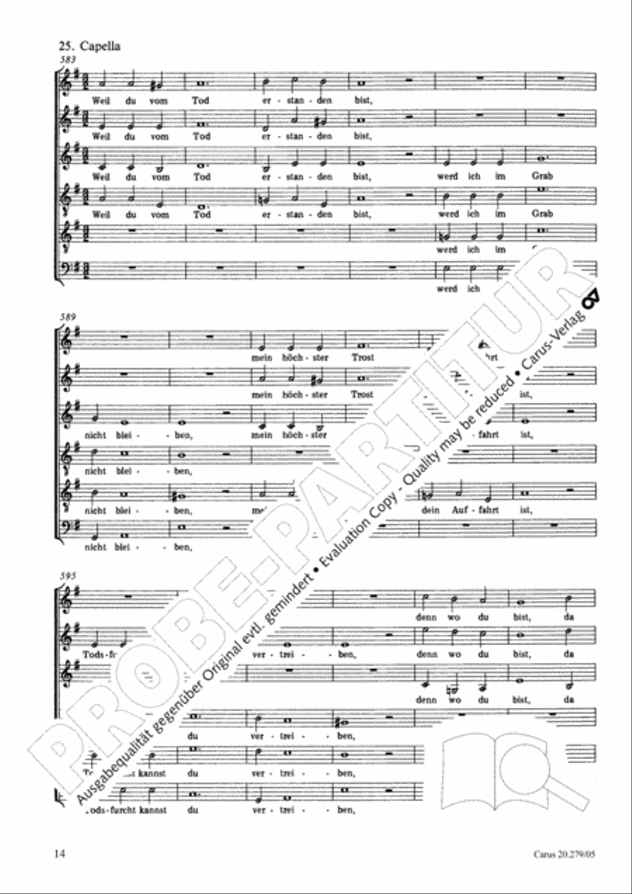Musikalische Exequien I-III Choir scores gallery preview page 15
