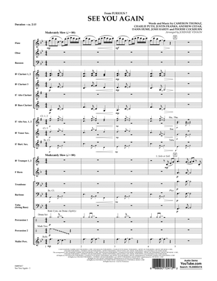 See You Again - Conductor Score (Full Score)