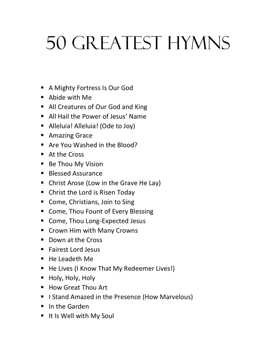 50 Greatest Hymns for Flute Solo with Piano Accompaniment Flute Solo scores gallery preview page 2