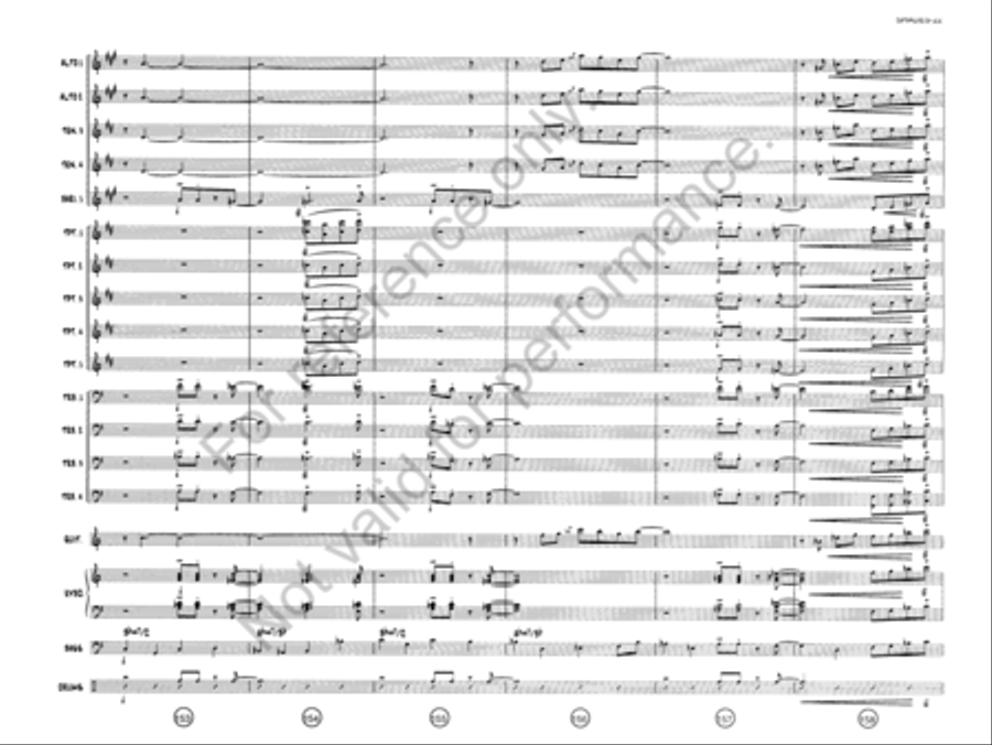 Shades On, Roof Down! Jazz Ensemble scores gallery preview page 21