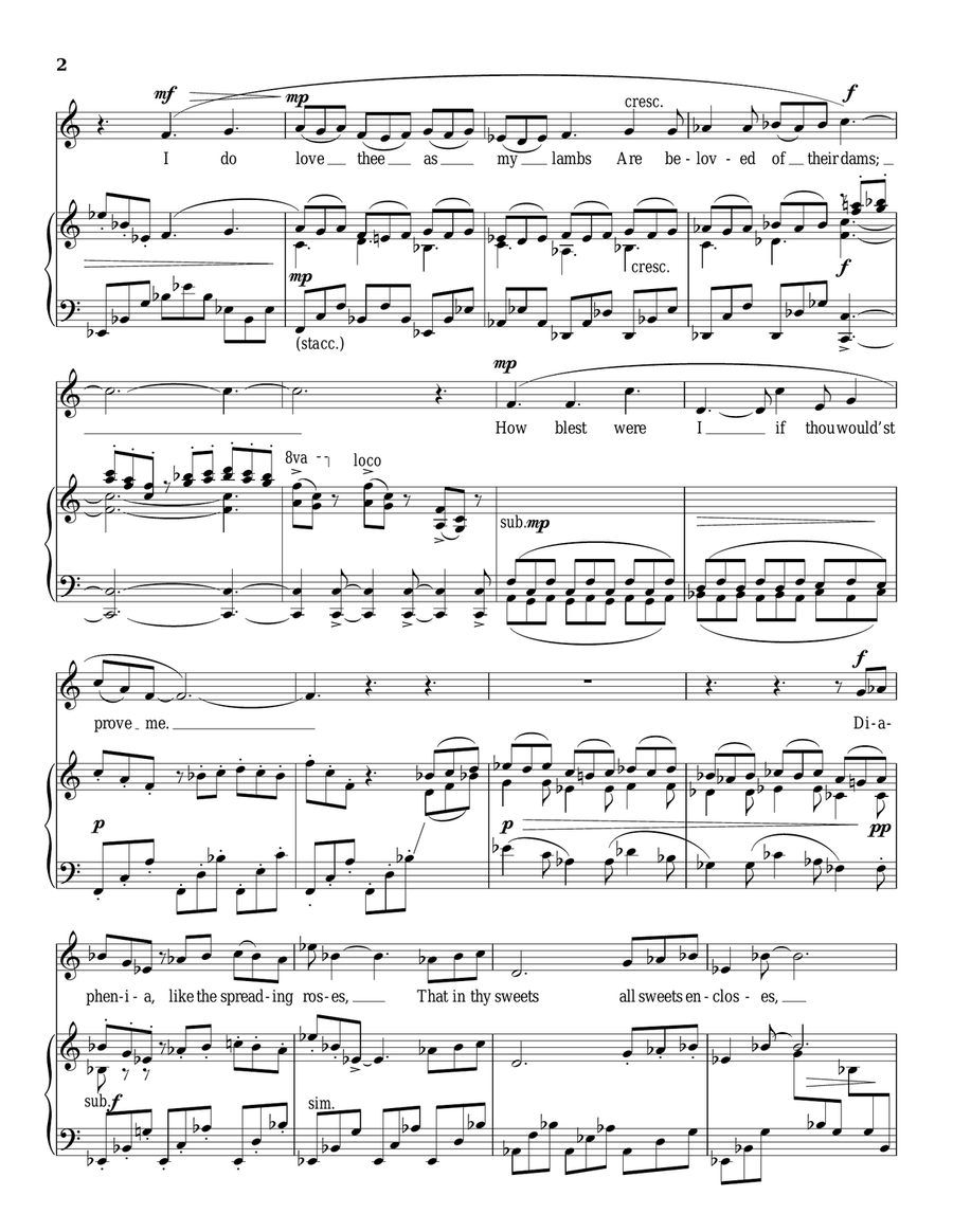 Diaphenia Piano, Vocal scores gallery preview page 2