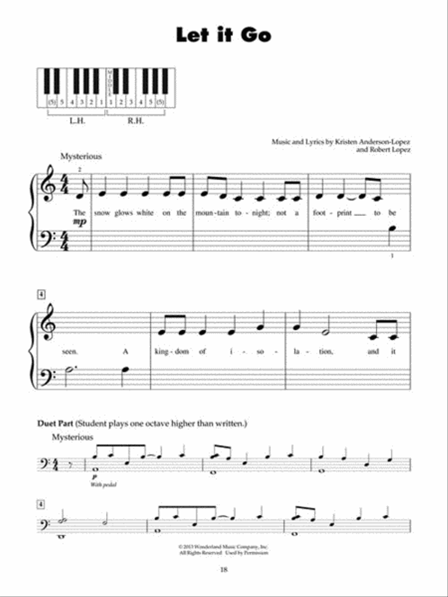 Frozen Piano scores gallery preview page 4