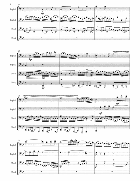 Little Fugue in G minor arranged for Tuba Quartet image number null