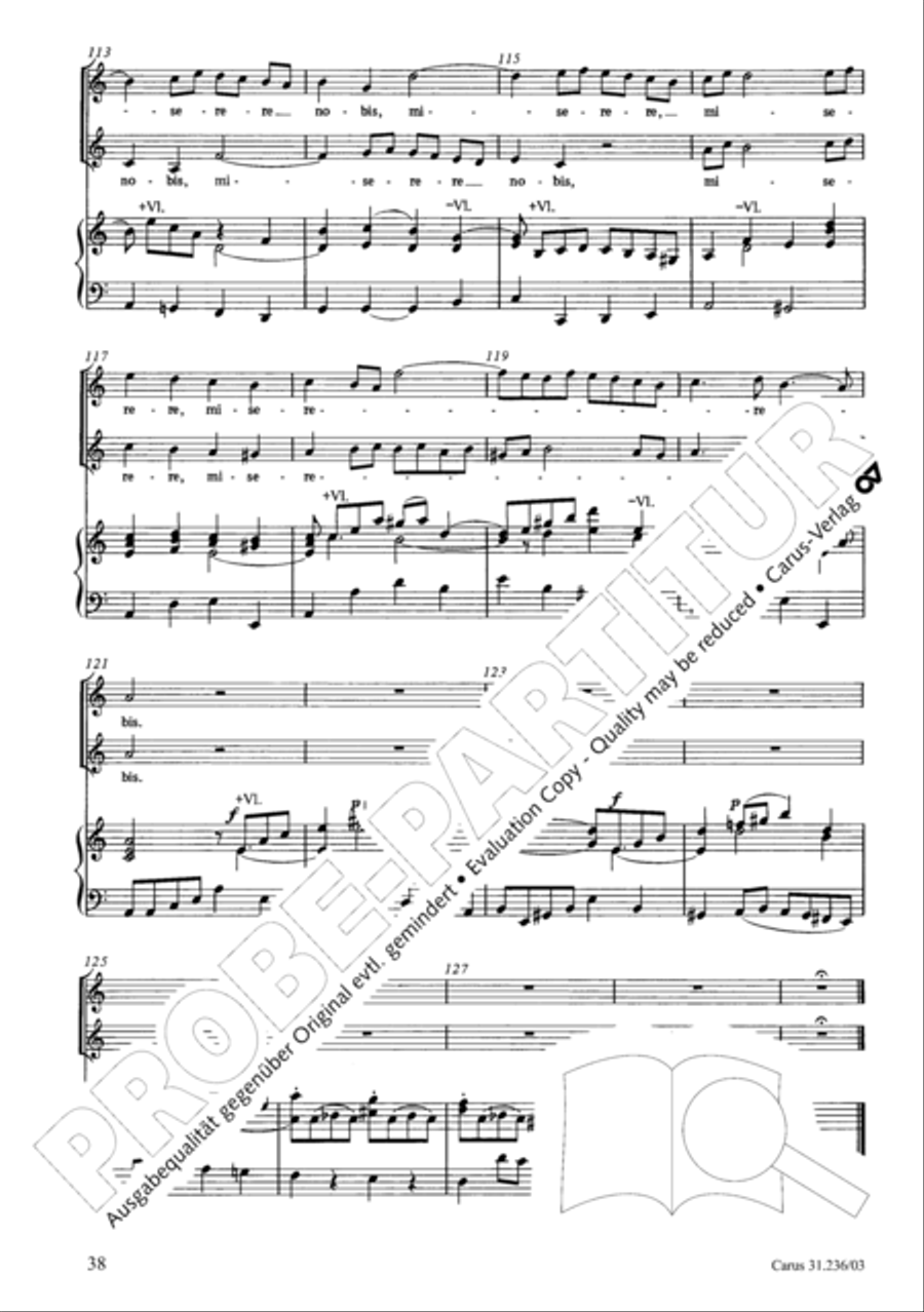Mass in G Major Mass in G Major 4-Part scores gallery preview page 39