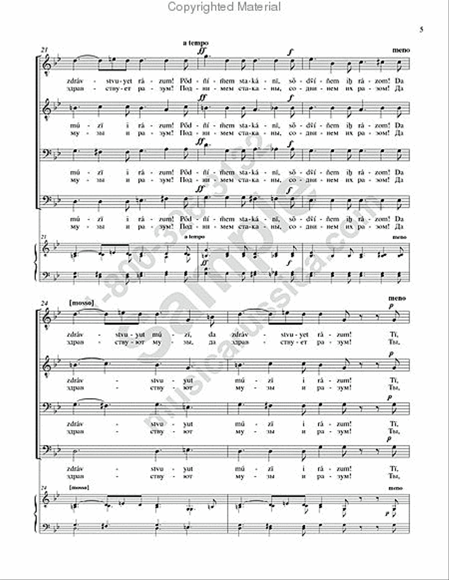 Why Has the Voice of Merrymaking Fallen Silent? TTBB scores gallery preview page 6