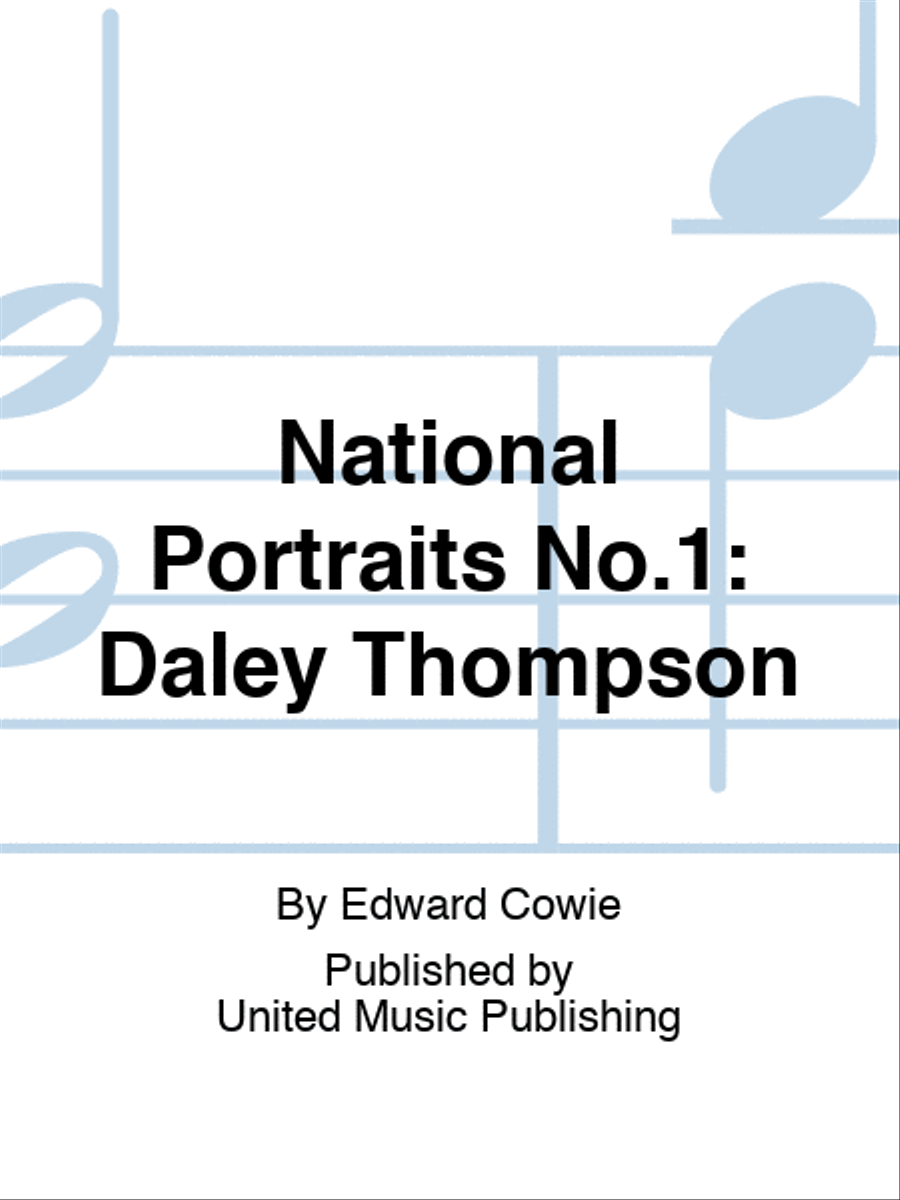 National Portraits No.1: Daley Thompson 4-Part scores gallery preview page 1