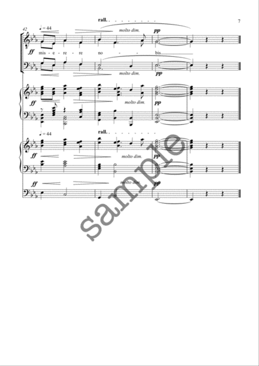 Nimrod (Agnus Dei) TTBB scores gallery preview page 7