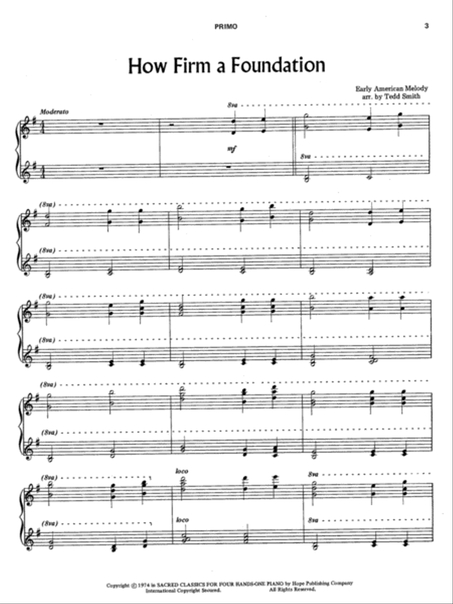 Sacred Classics for Four Hands Piano Accompaniment scores gallery preview page 3