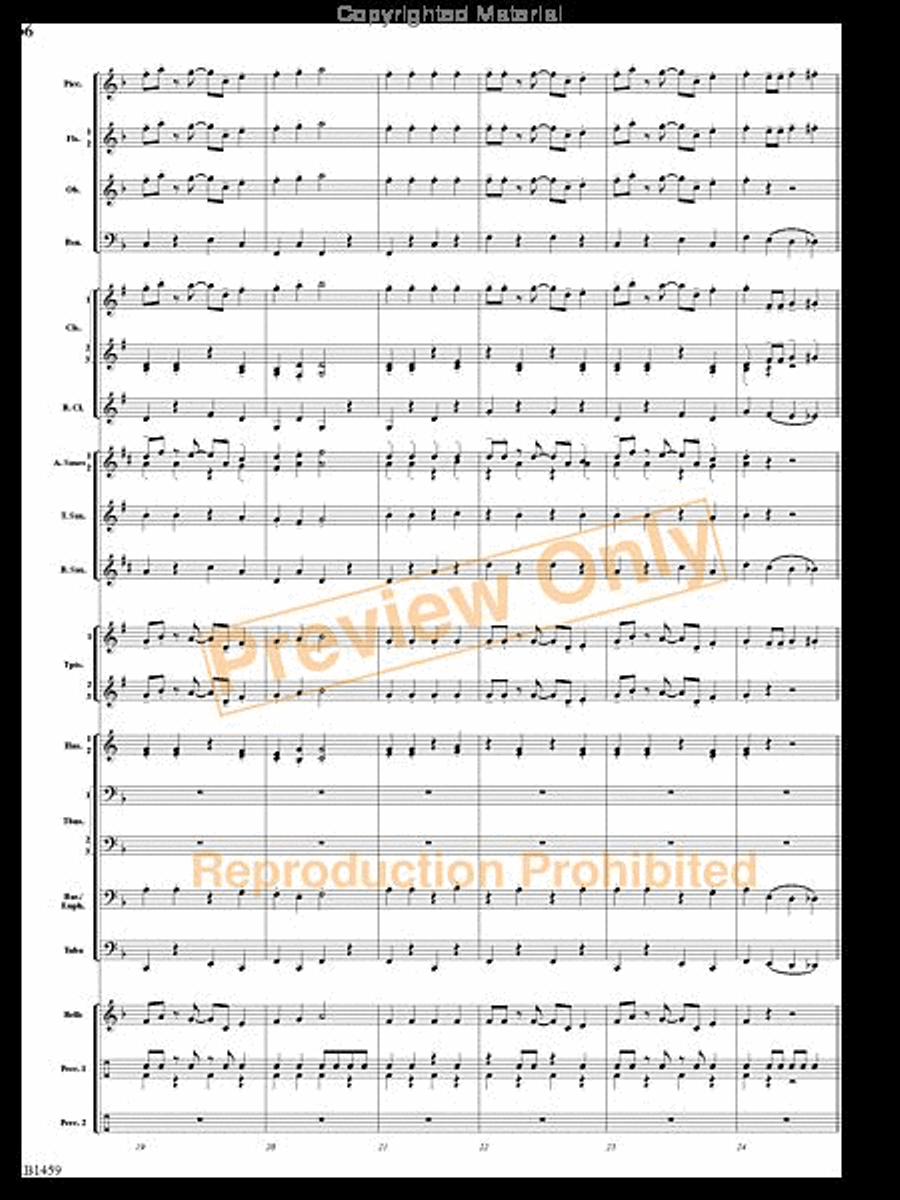 Trombone Tiger Rag Trombone Tiger Rag Concert Band scores gallery preview page 5