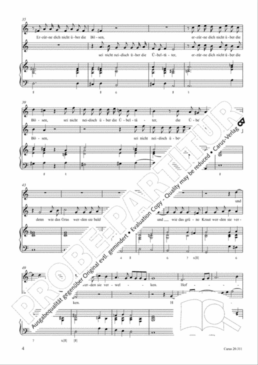 Habe deine Lust an dem Herren Score scores gallery preview page 5