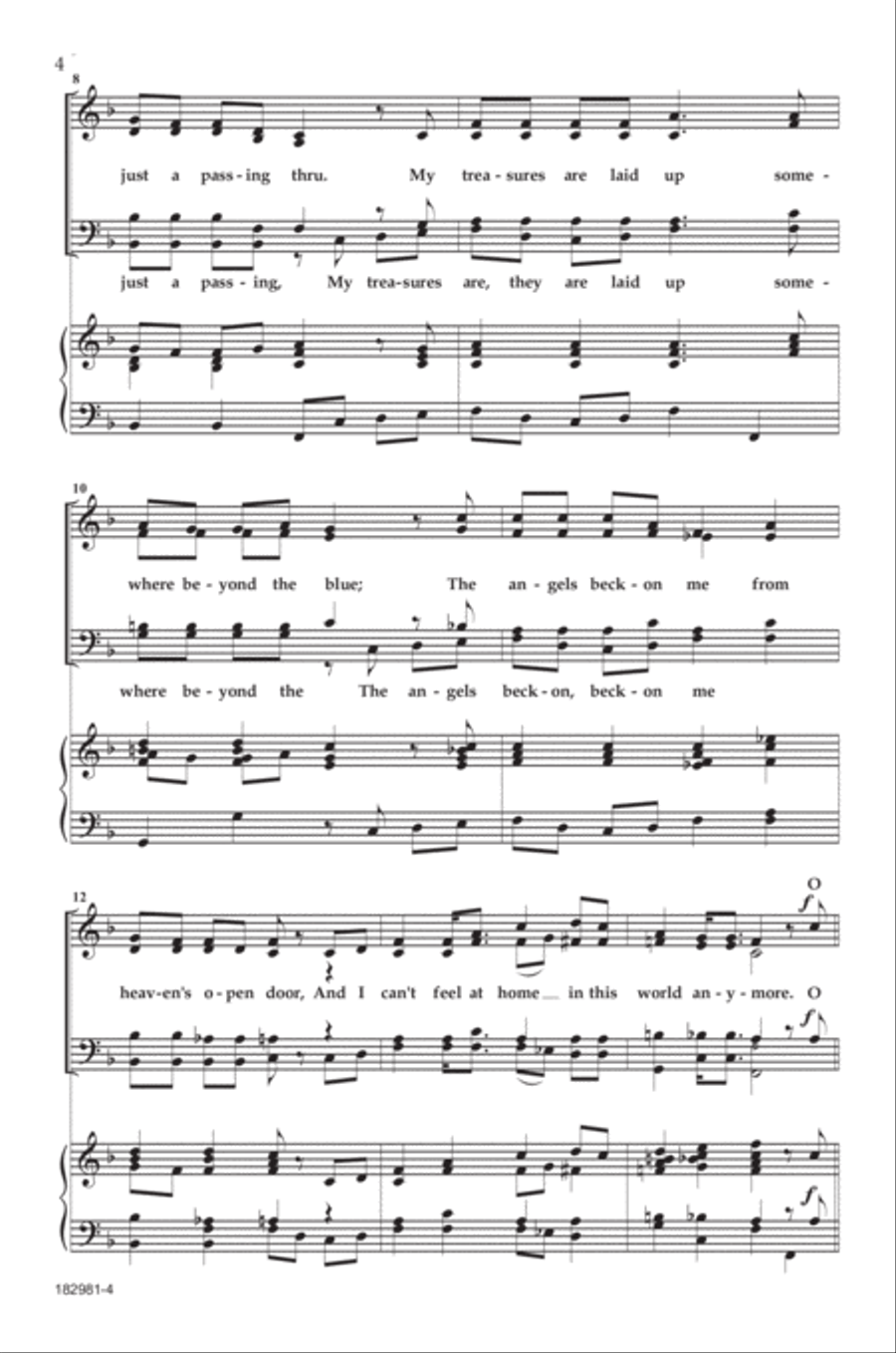 This World Is Not My Home 4-Part scores gallery preview page 3