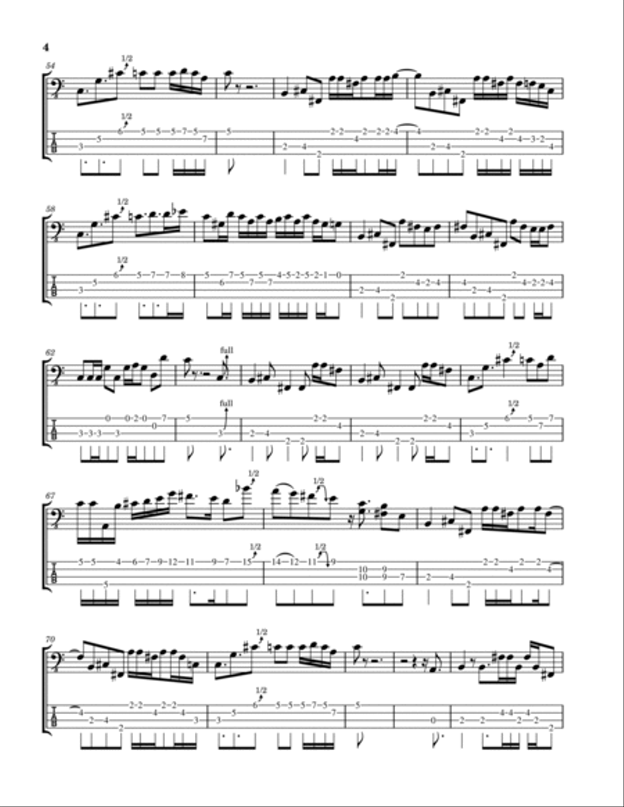 Yyz Guitar Tablature scores gallery preview page 4