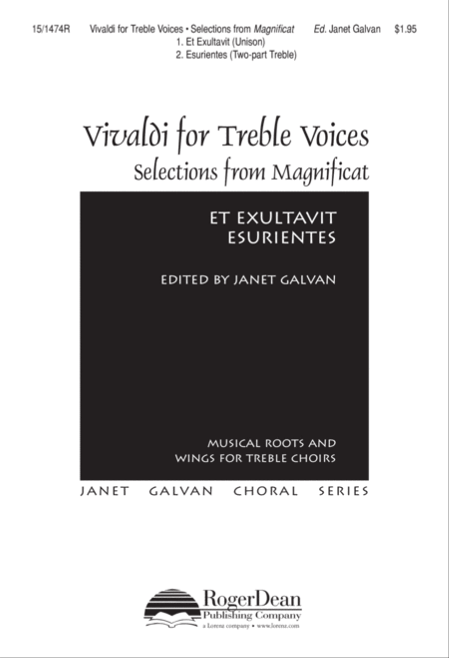 Vivaldi for Treble Voices Unison Choir scores gallery preview page 2