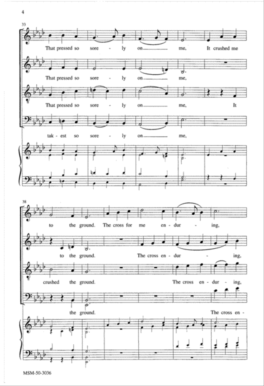I Caused Thy Grief 4-Part scores gallery preview page 4