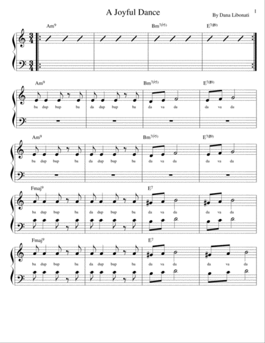 A Joyful Dance A Joyful Dance 4-Part scores gallery preview page 1