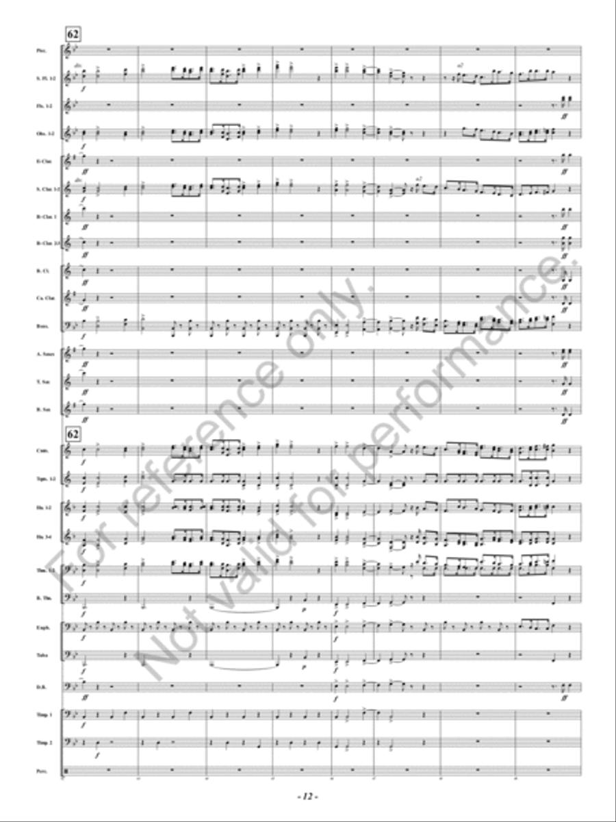 Symphony Fantastique Concert Band scores gallery preview page 13