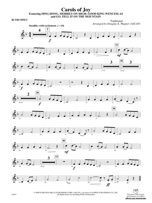 Carols of Joy: 1st B-flat Trumpet
