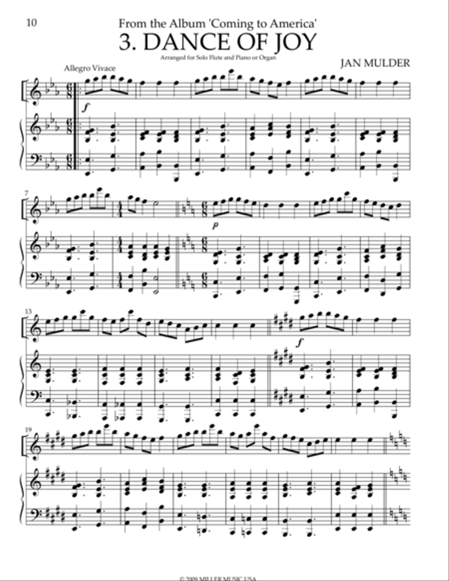 Dance of Joy Dance of Joy Flute scores gallery preview page 1