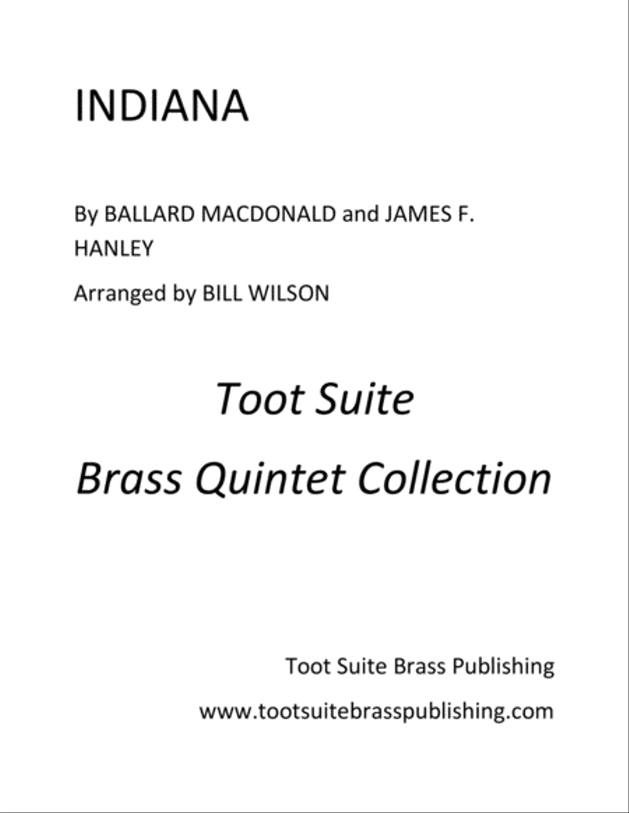 Indiana Brass Quintet scores gallery preview page 1