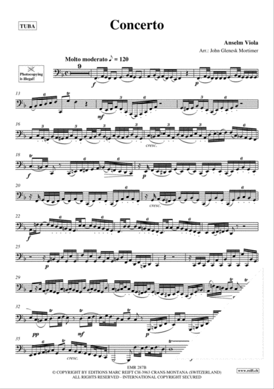Concerto Tuba scores gallery preview page 3