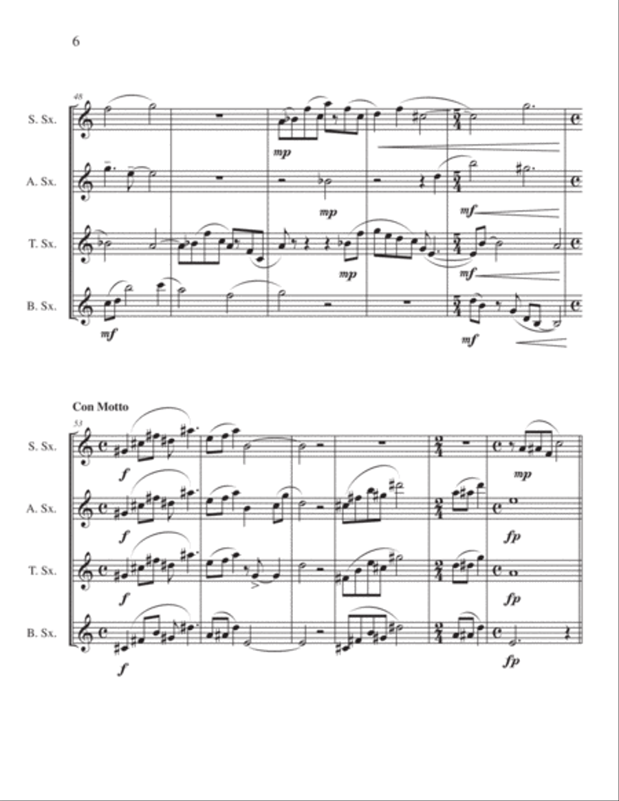 Earning the Muse Saxophone Solo scores gallery preview page 6