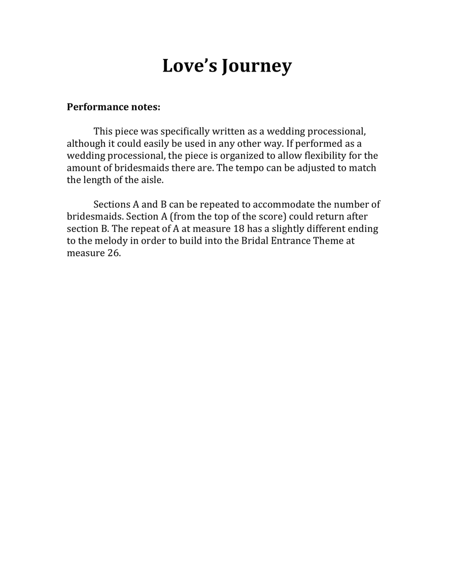 Love's Journey Love's Journey Piano Solo scores gallery preview page 2