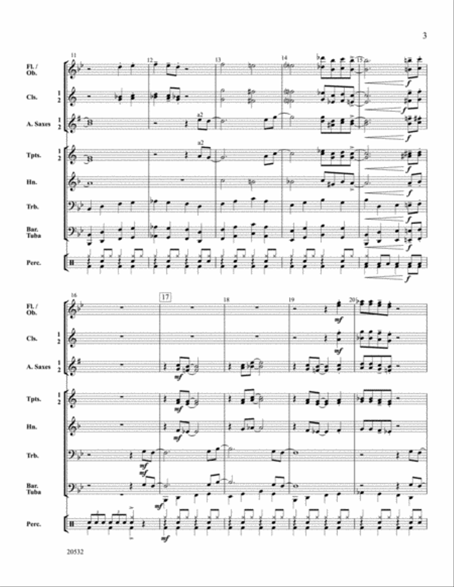 Big Band Bop Concert Band scores gallery preview page 3