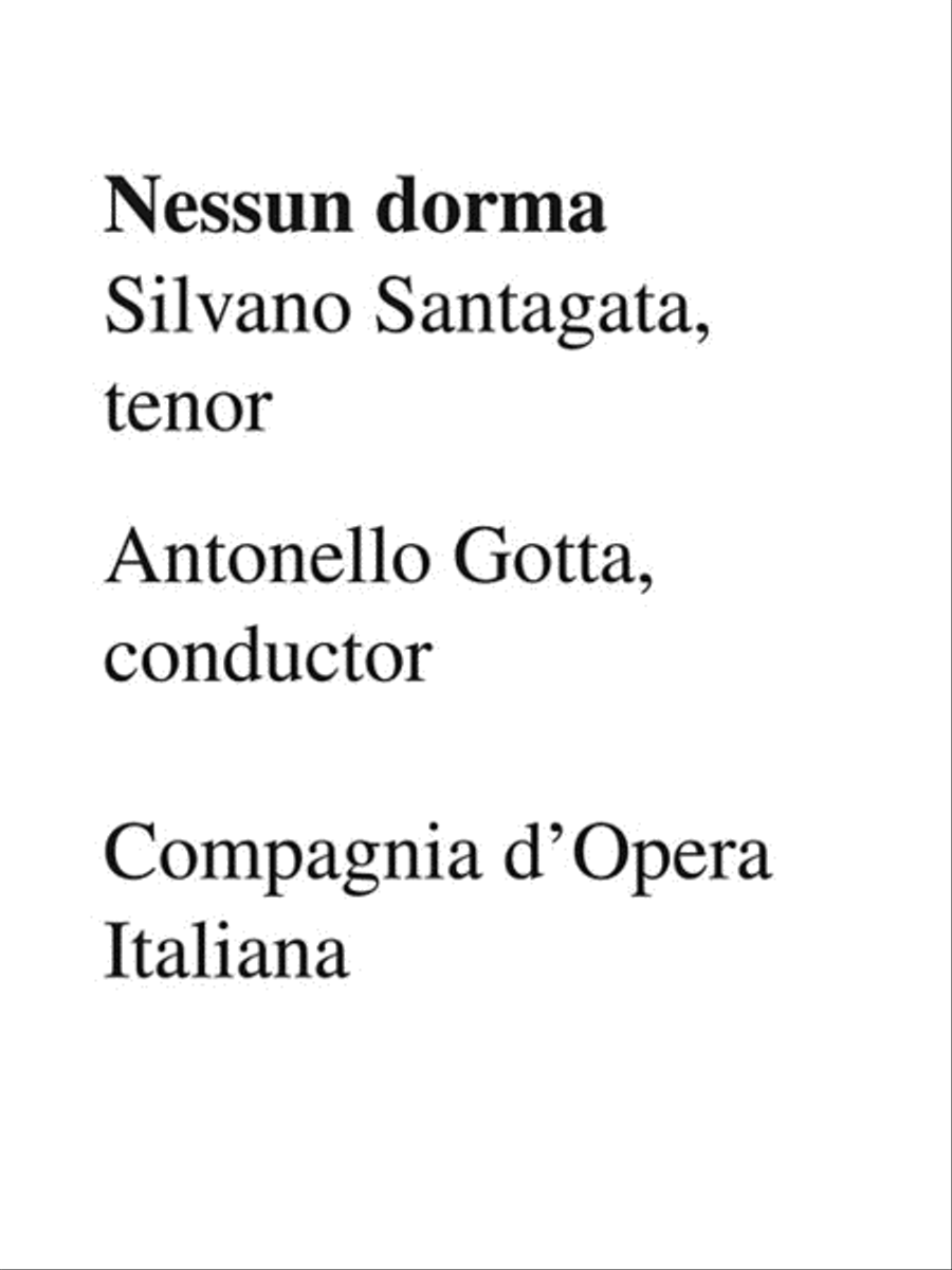 Cantolopera: Puccini Arias for Tenor Volume 1 image number null