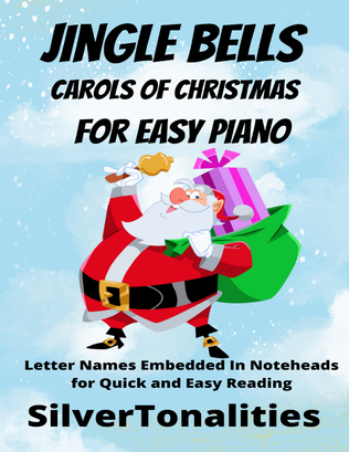 Book cover for Jingle Bells Carols of Christmas for Easy Piano