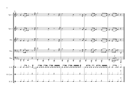Palestinian National Anthem for Brass Quintet & Percussion image number null