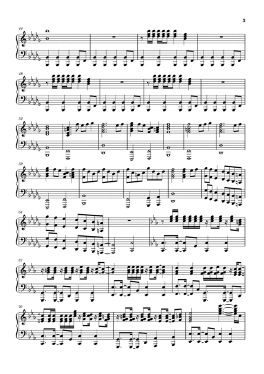 The Call Piano Solo scores gallery preview page 3